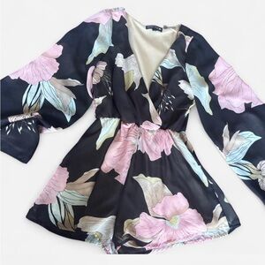 Floral Wrap Romper